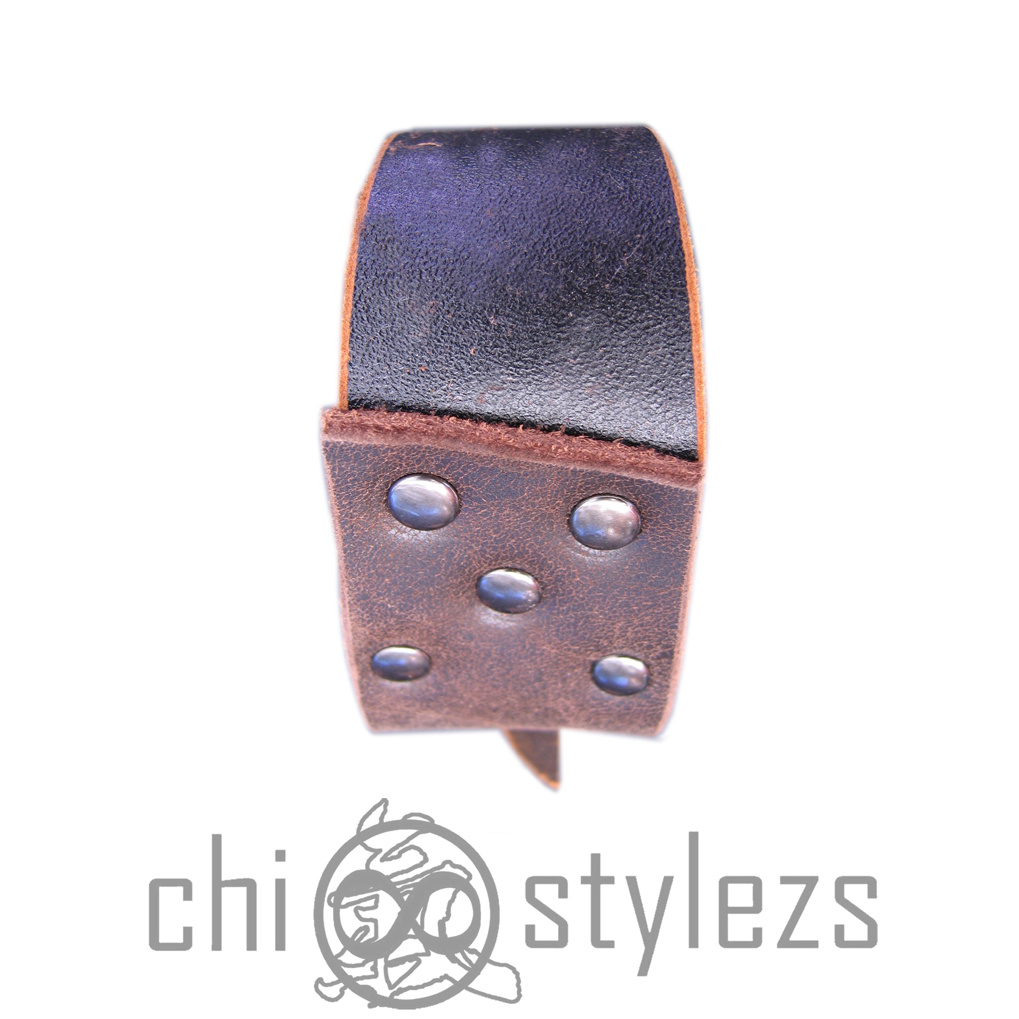 Chi Cuff Two-Tone Riveted (Custom Commission)