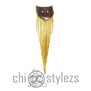 Chi Choker avec Metal Fringe (Custom Commission)